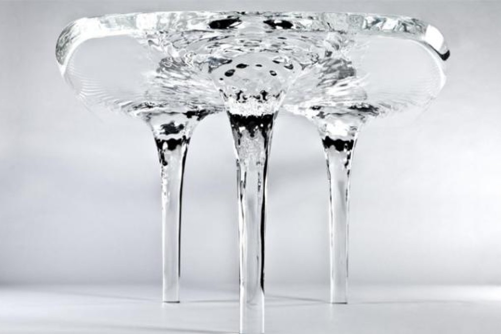 Zaha Hadid's Liquid Glacial table.