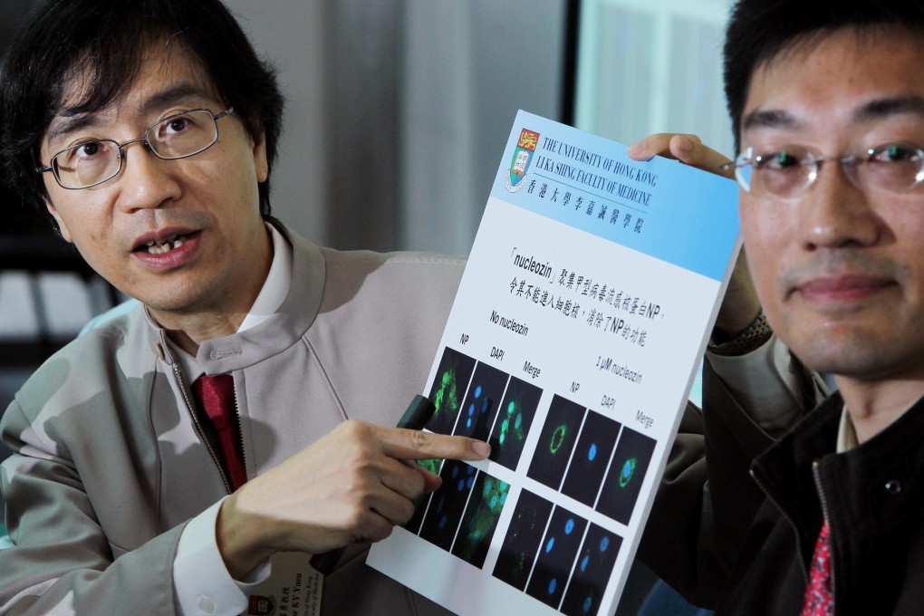 Yuen Kwok-yung (left)