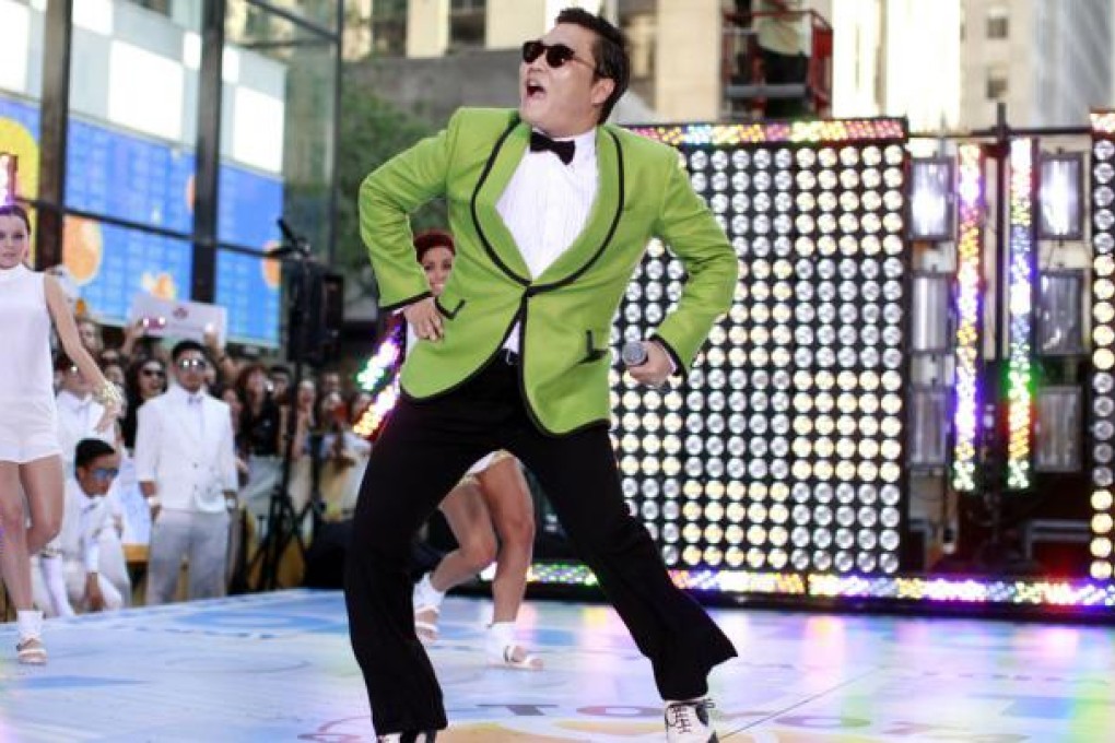 Korean rapper-singer Psy performing. Photo: Reuters