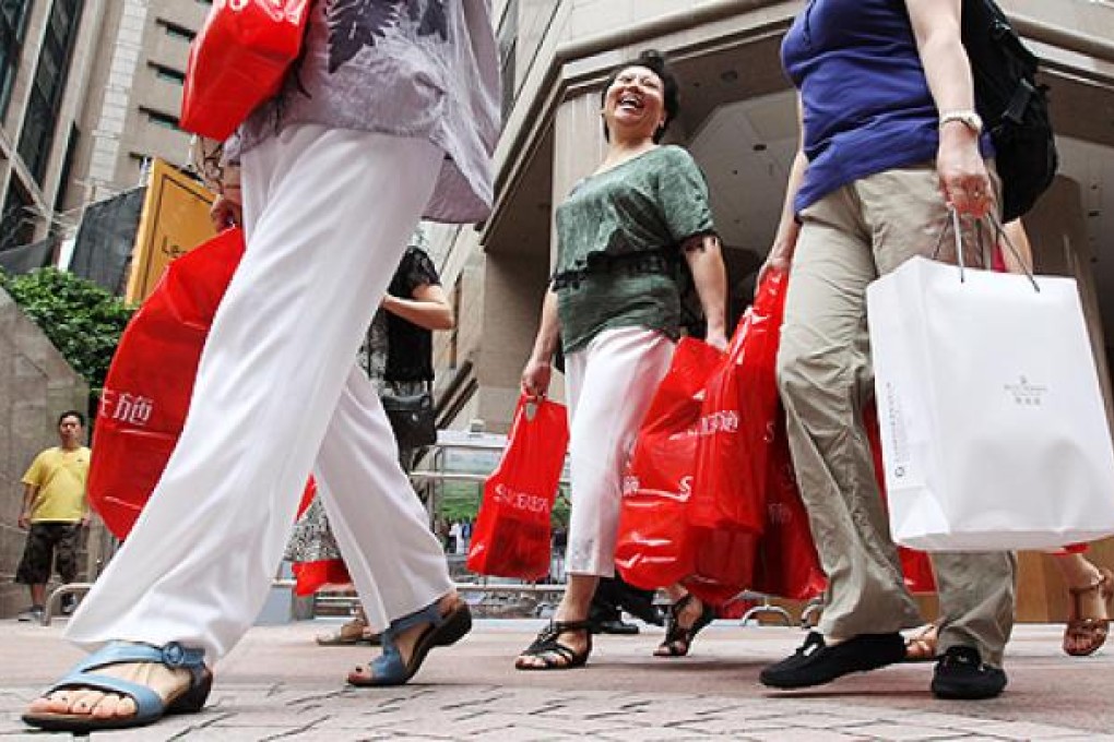 Shopping spree at Times Square. Photo: K.Y. Cheng