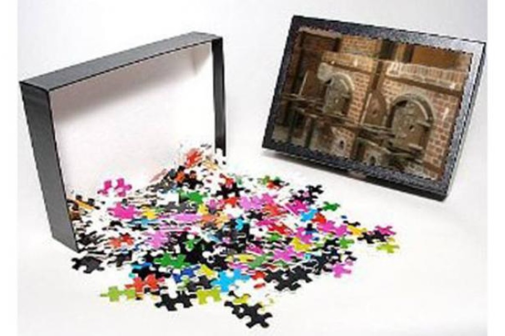 The Dachau death camp puzzle, as shown on Amazon’s website.