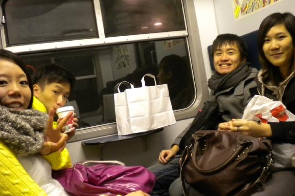 Student Keith Ho (second from left) took advantage of London's proximity to Europe to travel.