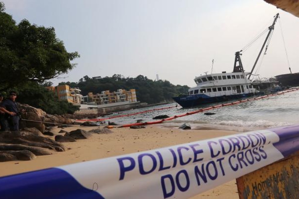 The HK Electric ferry is moored in the water off Lamma Island. Photo: SCMP