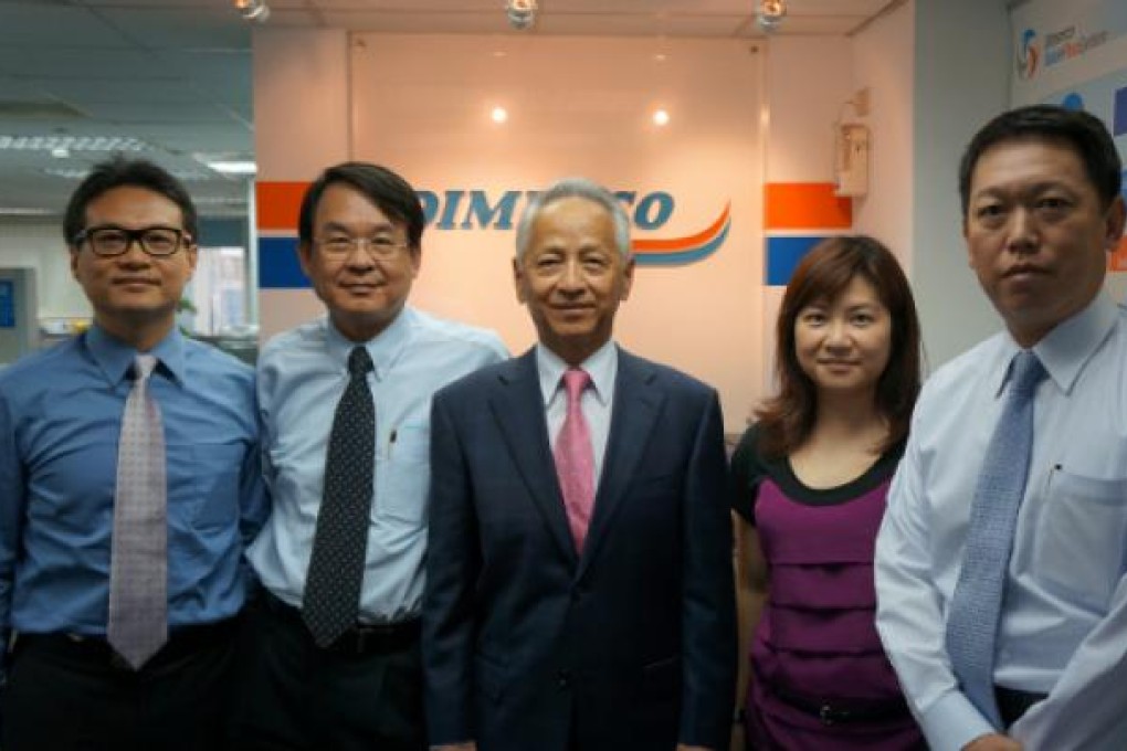 (From left) Jack Ruan, corporate controller; Edward Lin, COO; Paul Chien, chairman and CEO; Vicky Wen, corporate marketing director; and Joey Chou, regional vice-president in northeast Asia