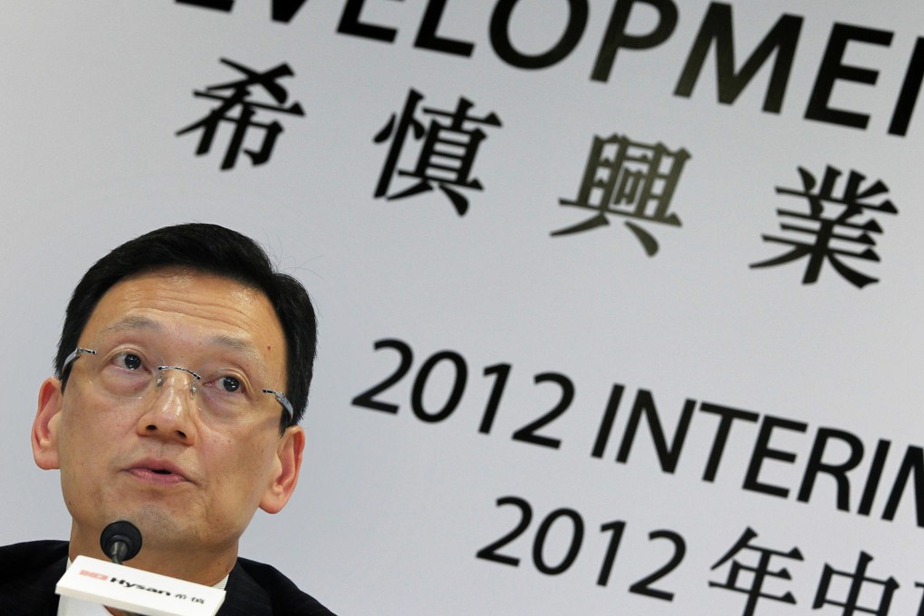 Lau Siu-chuen, Hysan Development deputy chairman and chief executive, has been active in the market as a buyer. Photo: May Tse