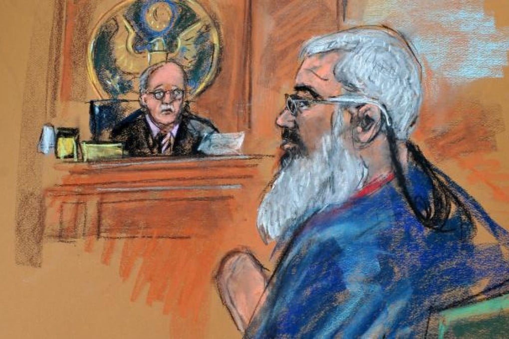 Islamist cleric Abu Hamaza al- Masri appeared in US Federal Court after being extradited from the UK.  Photo: EPA