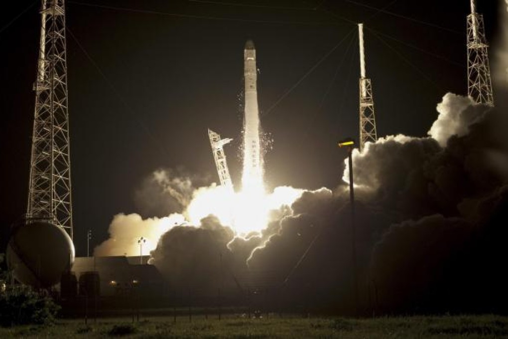 Lift-off for the Falcon 9 rocket and Dragon capsule. Photo: EPA