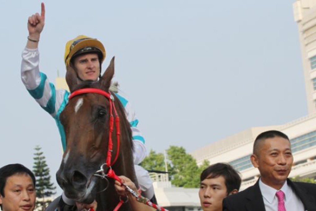 Zac Purton is the in-form jockey, extending his lead in the championship with a double on Saturday. Photo: Kenneth Chan