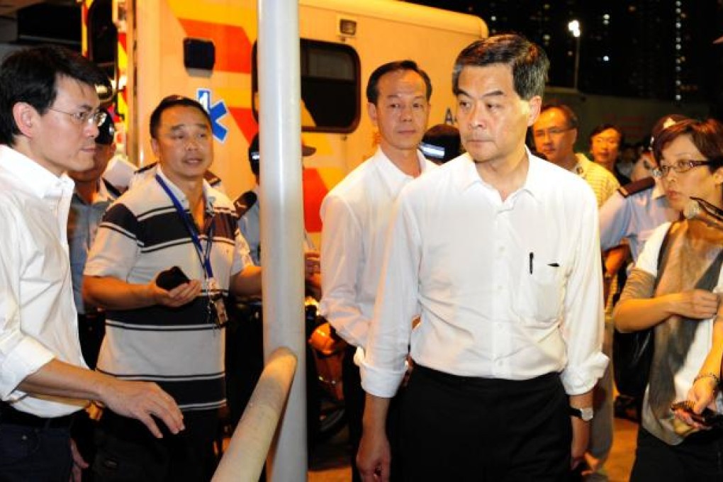 Leung was on the scene almost immediately to evaluate the situation.  Photo: SCMP