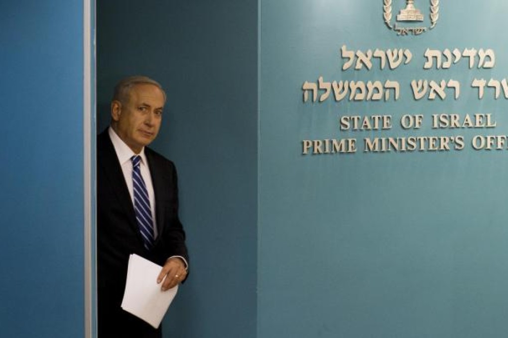 Prime Minister Benjamin Netanyahu talked up his coalition's security and economic policies. Photo: AP