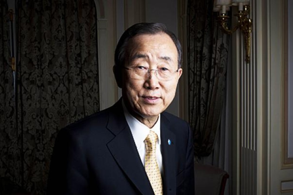 UN Secretary-General Ban Ki-moon in Paris. Photo: AFP