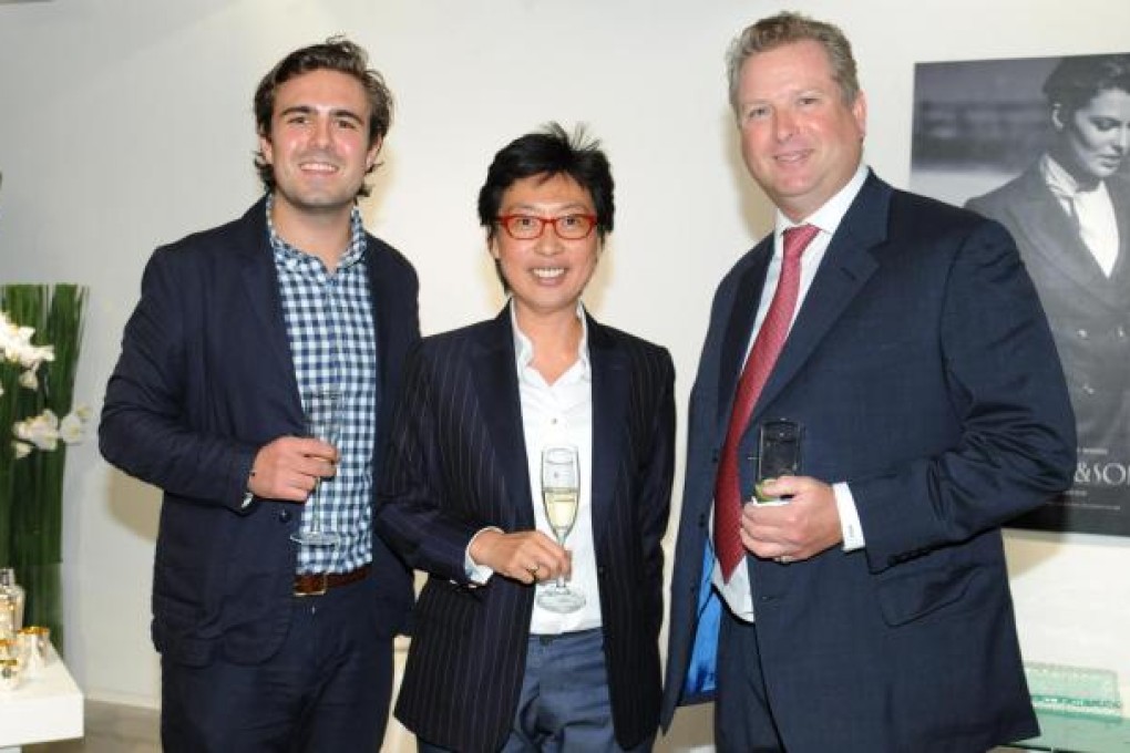 Formula One driver Mark Blundell, Adrienne Ma and William Asprey.