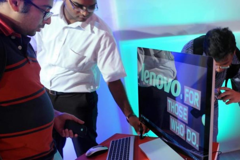 Preliminary estimates show Lenovo had a 15.7 per cent global market share of personal computer shipments last quarter. Photo: AFP