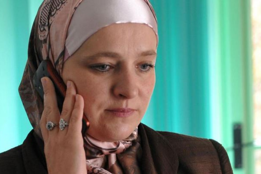 Amra Babic, the first in her country and Europe to wear the hijab headscarf.  Photo: AFP