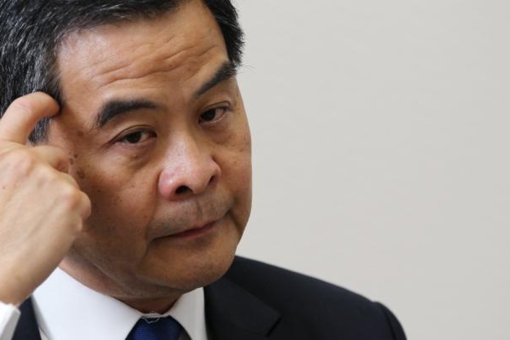 Chief Executive Leung Chun-ying often talks about seeking change while maintaining stability. But he doesn't practise what he preaches. Photo: SCMP
