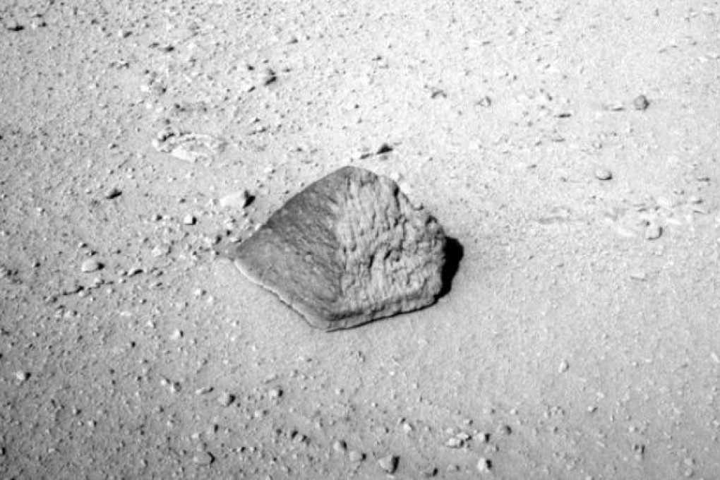 The rock, named after rover engineer Jake Matijevic who died shortly after Curiosity’s landing. Photo: AFP