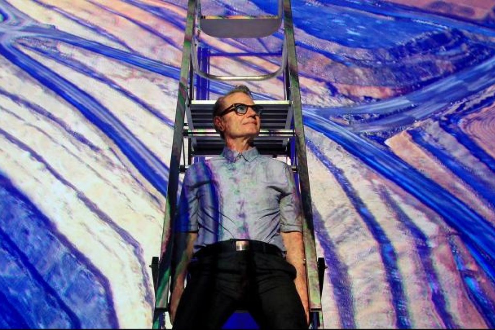 Ivan Rijavec at the Now and When: Australian Urbanism exhibition. Photo: Jonathan Wong