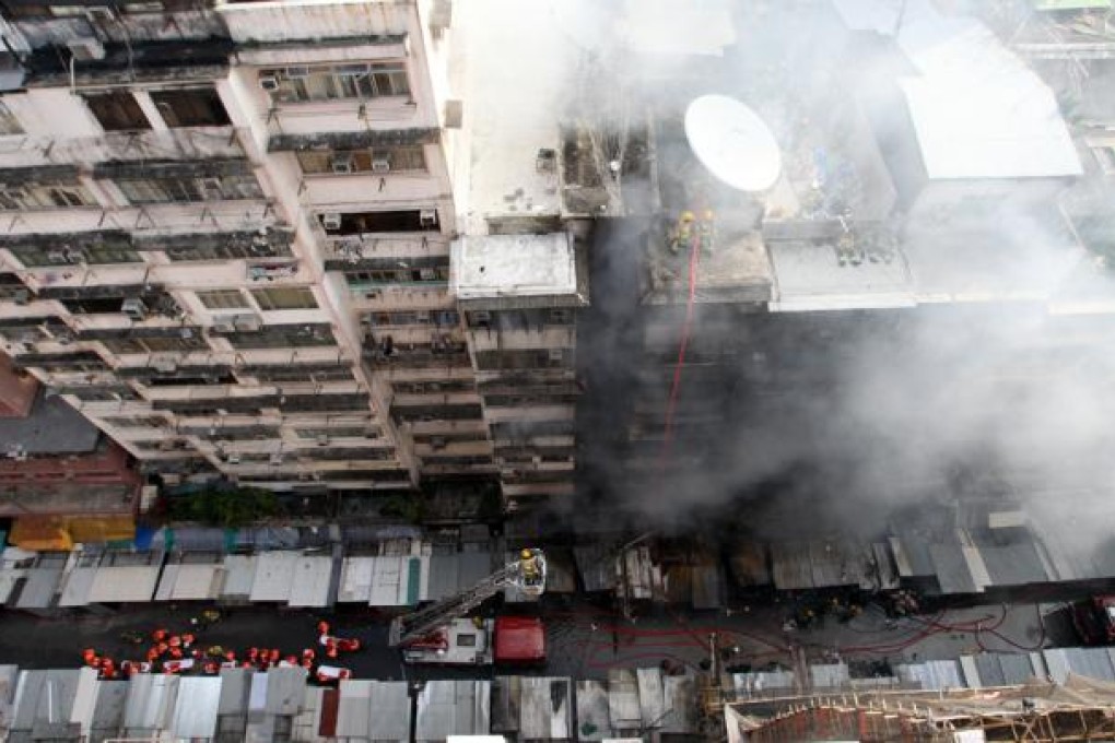 Blocked staircases have been identified as the main reason for the high death toll in the Mong Kok blaze that claimed nine lives last November. Photo: David Wong