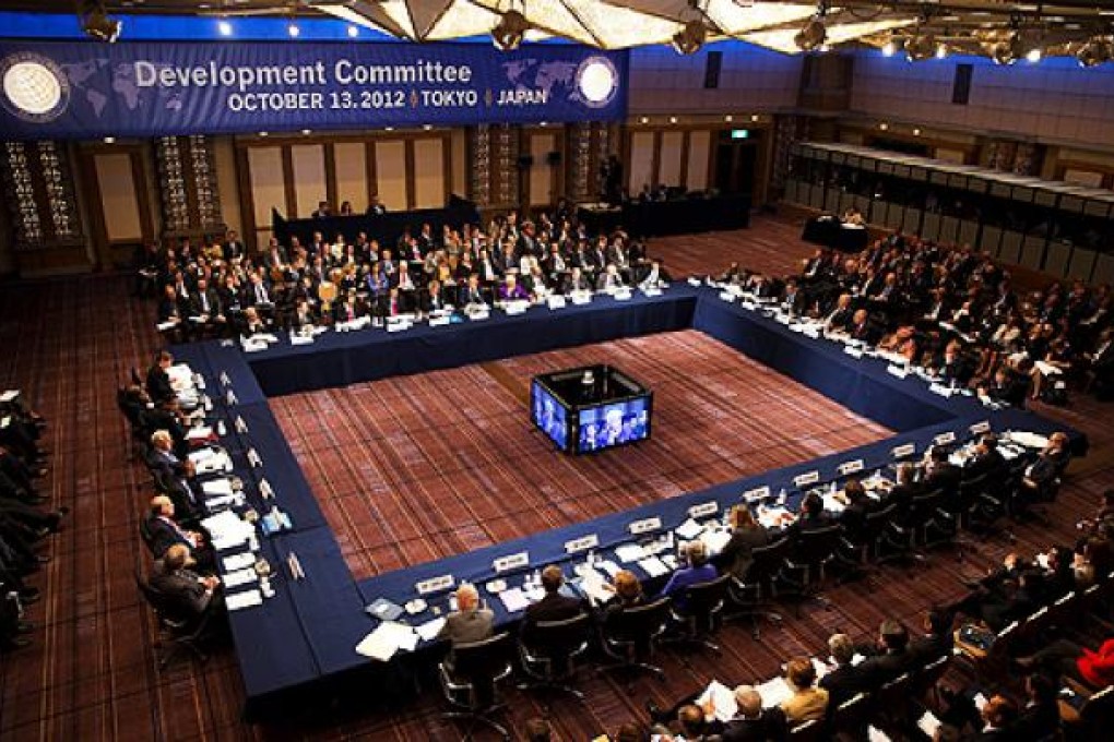 World delegates meet in Tokyo for IMF and World Bank meetings. China's foreign minister pulled out last week. Photo: EPA