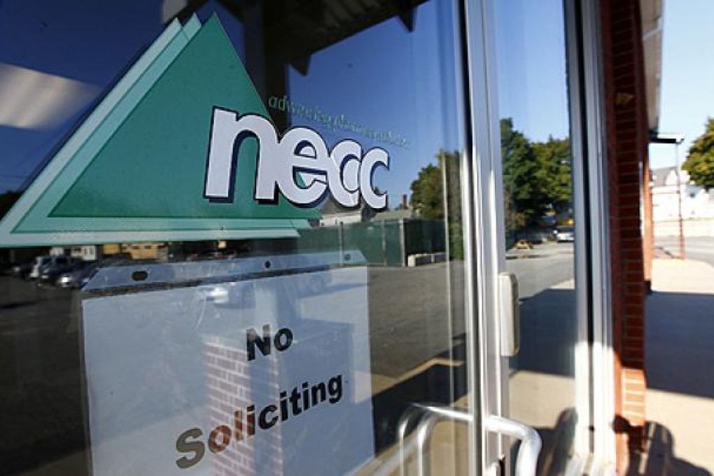 NECC, based in Framingham, Massachusetts, distributed thousands of vials of a contaminated steroid that has put 14,000 people at risk of contracting meningitis. Photo: AFP