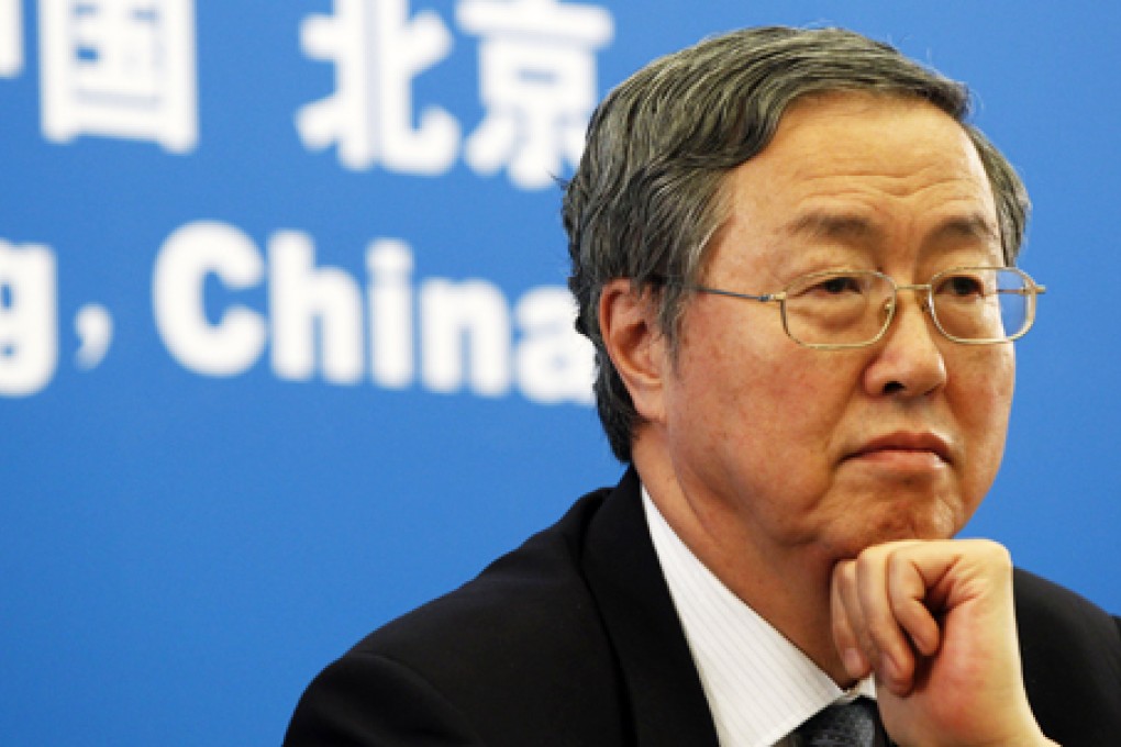 Zhou Xiaochuan, governor of the People’s Bank of China, stayed away from the IMF meetings, but one of his deputies delivered his remarks on Sunday. Photo: AP