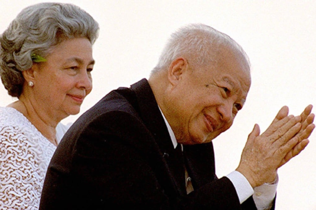 Cambodia King Norodom Sihanouk and Queen Monineath in 2003. Photo: AFP