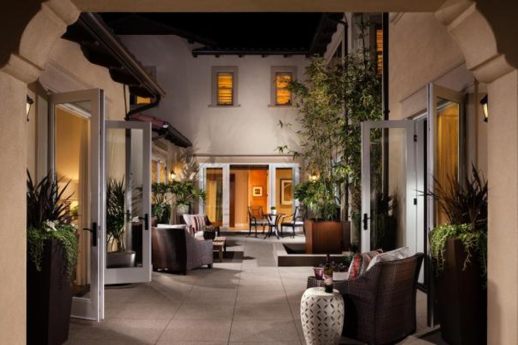 At Lambert Ranch in California, three homes share a central courtyard, which appeals to Asian buyers. Photo: Lambert Ranch