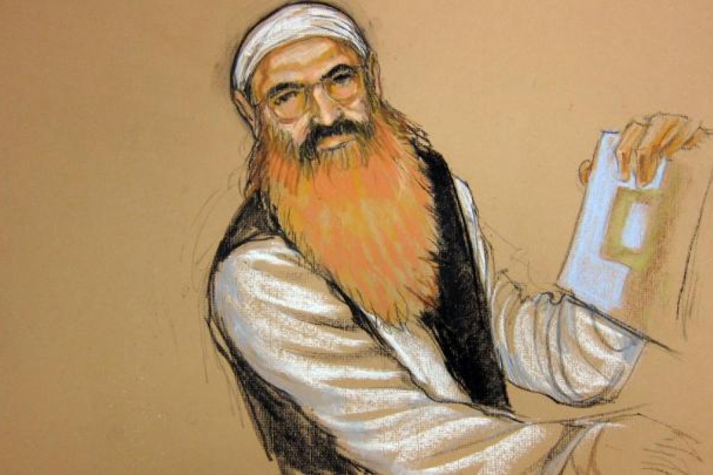 A courtroom sketch of alleged September 11 mastermind Khalid Shaikh Mohammed. Image: AFP