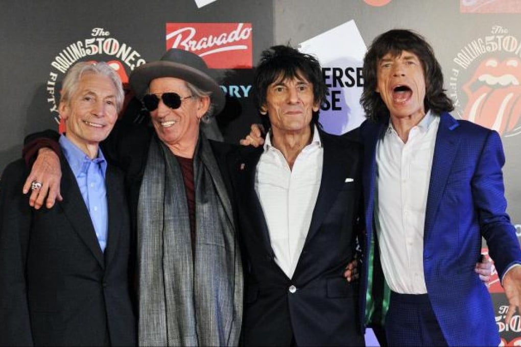 The Stones at a 50th anniversary exhibition in July. Photo: EPA