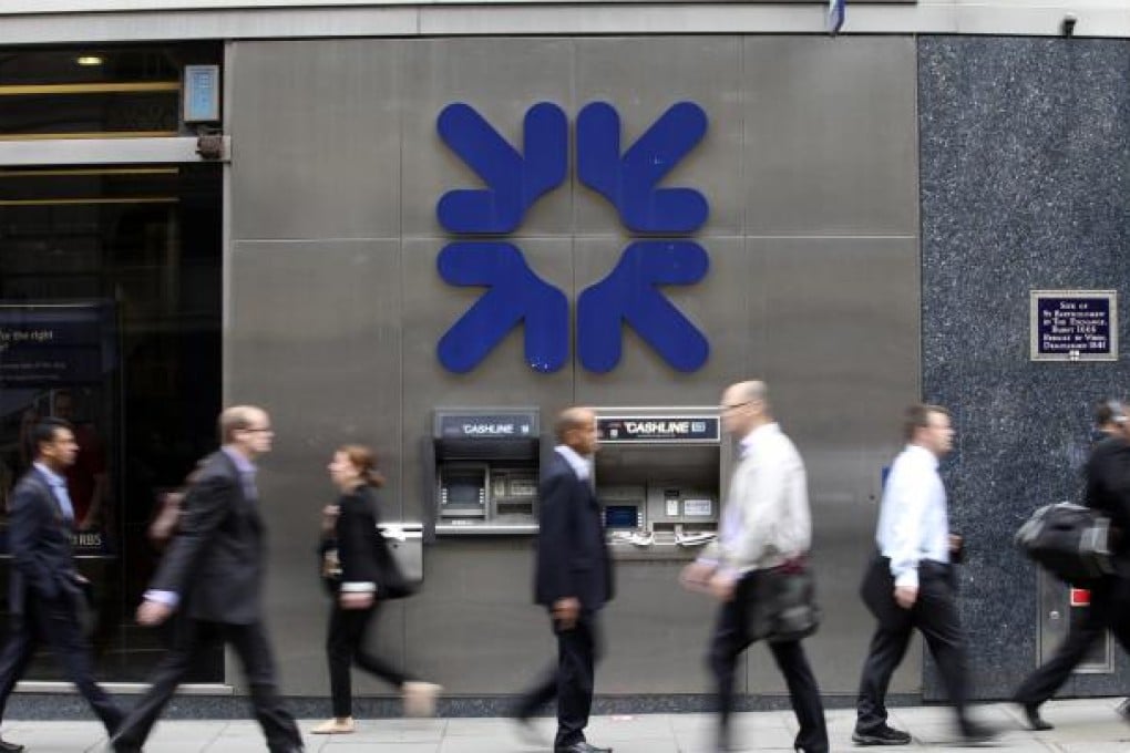 London-based RBS has been selling assets in Asia as the UK government-owned bank seeks to raise cash to meet higher capital requirements. Photo: Bloomberg