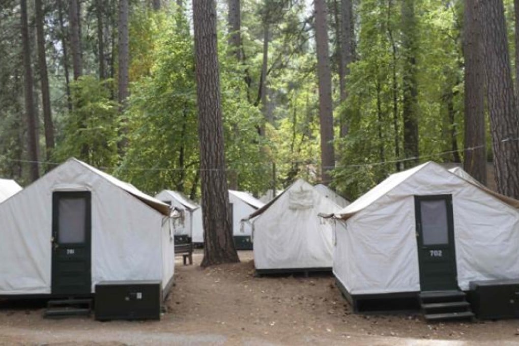 Tents in the Curry Village section of Yosemite National Park in California. Photo: Reuters