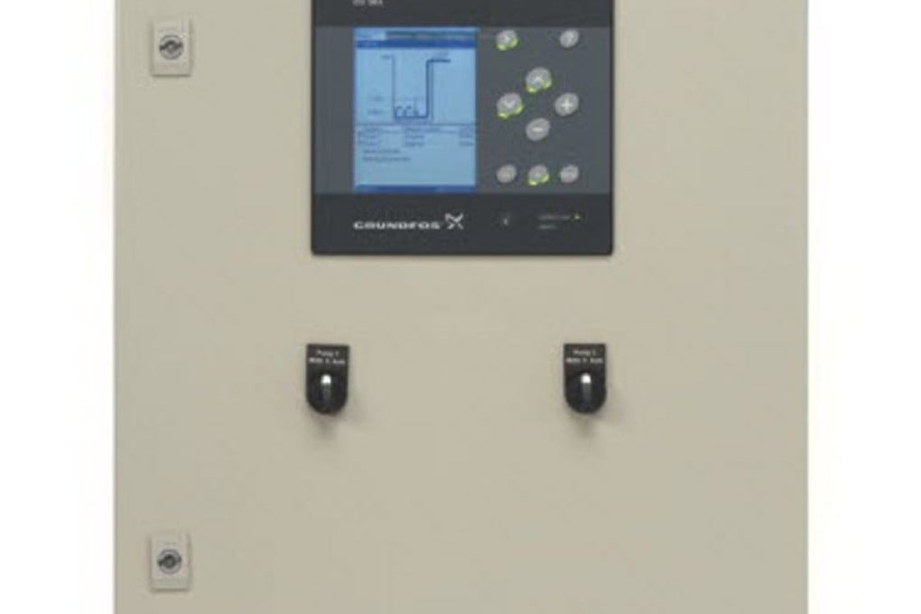 Grundfos pump control units (right) adjust engine-cooling pump speed to current load and sea temperatures, saving up to 75 per cent in energy costs, according to the firm.