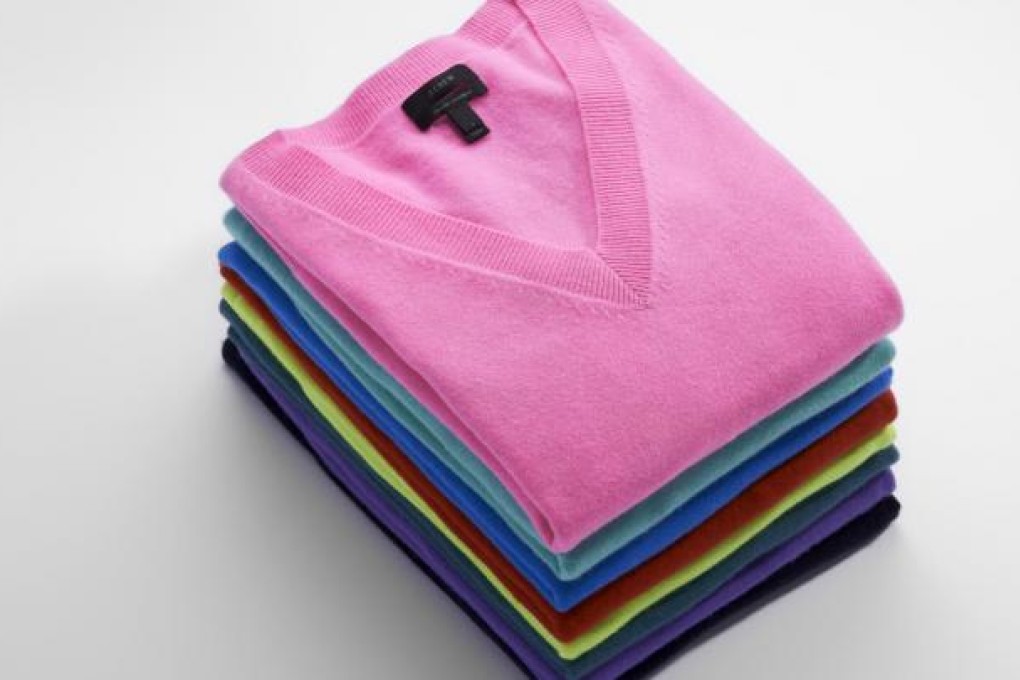 Cashmere sweaters by J. Crew.