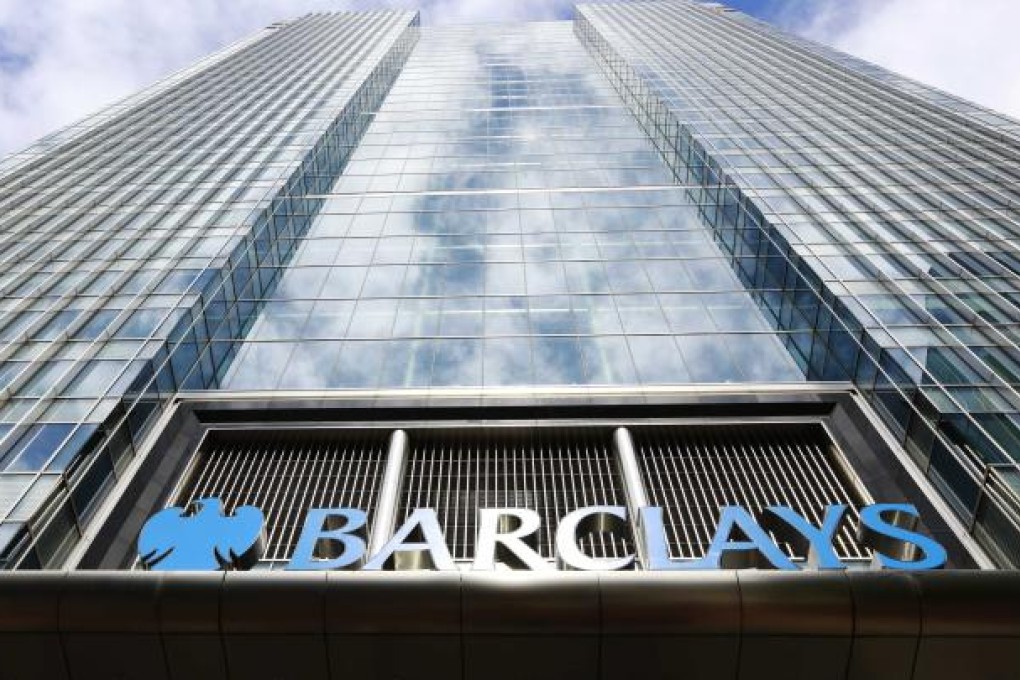 Barclays bank headquarters in Canary Wharf, London.