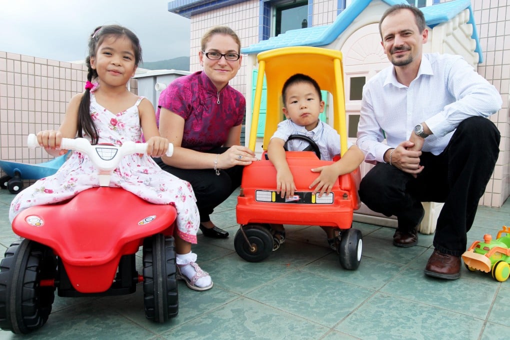 Celine and Herve Bonnel maintain an open conversation with their children Teo and Lea about their adoption. Photos: Edmund So