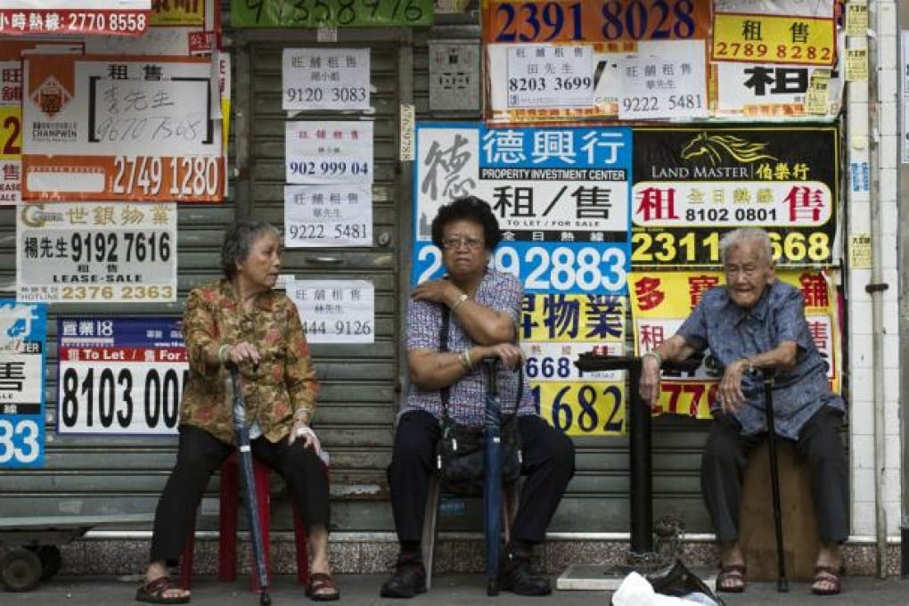 The chief executive has proposed a new old age allowance of HK$2,200 a month to help the poor elderly. Photo: AFP