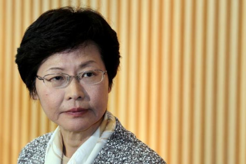 Chief Secretary Carrie Lam Cheng Yuet- ngor. Photo: Dickson Lee
