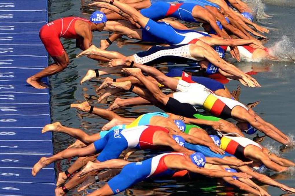 New coach Patrick Kelly aims to turn Hong Kong triathletes, particularly the juniors, into world-beaters, beginning with improving swim times. Photo: Xinhua