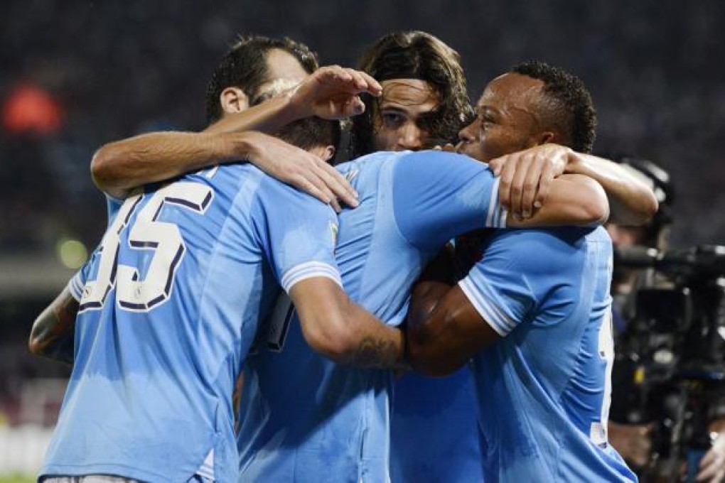 SSC Napoli's players. Photo: AFP