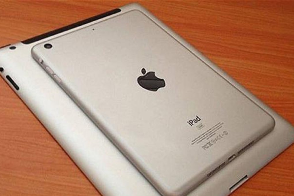 Online pictures purported to be the mini iPad. Photo: SCMP