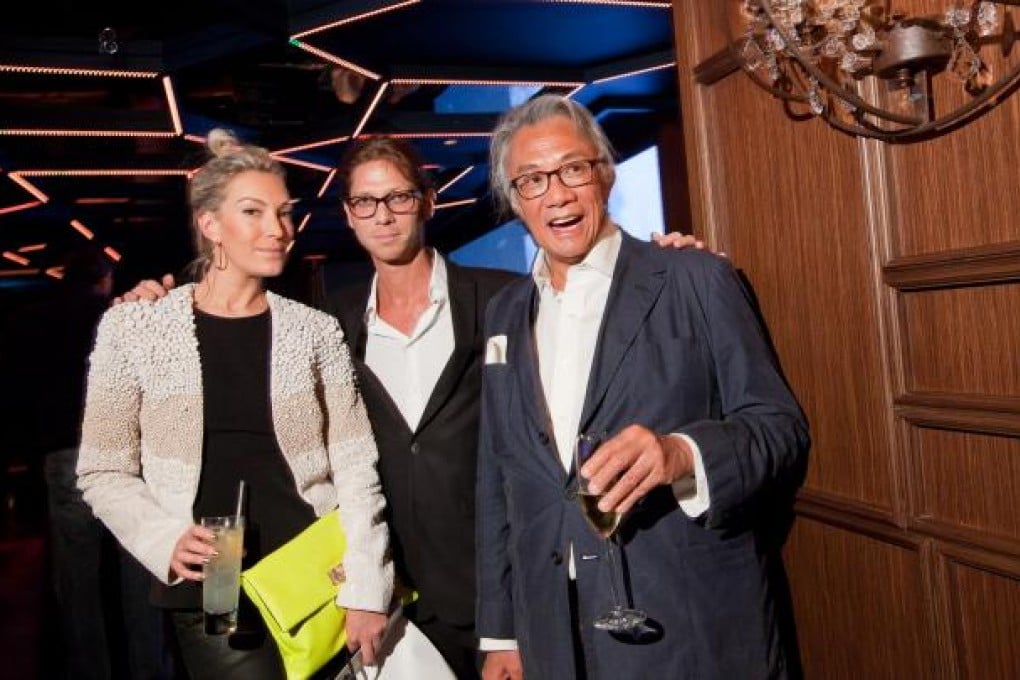 Olivia Buckingham, Elliot Tenzer and David Tang at Boujis.