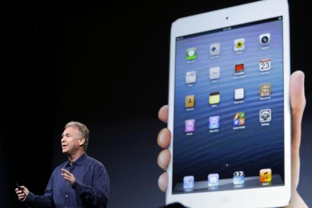 Philip Schiller presents Apple's iPad mini in San Jose. Photo: AP