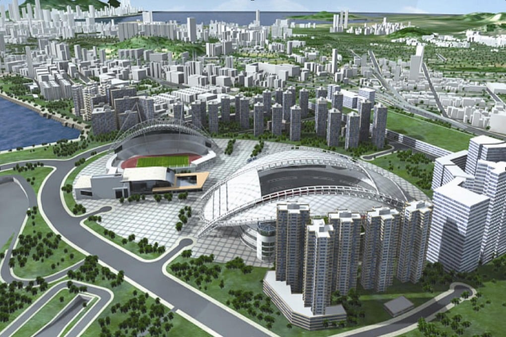 An artist's impression of the proposed Kai Tai sports hub.