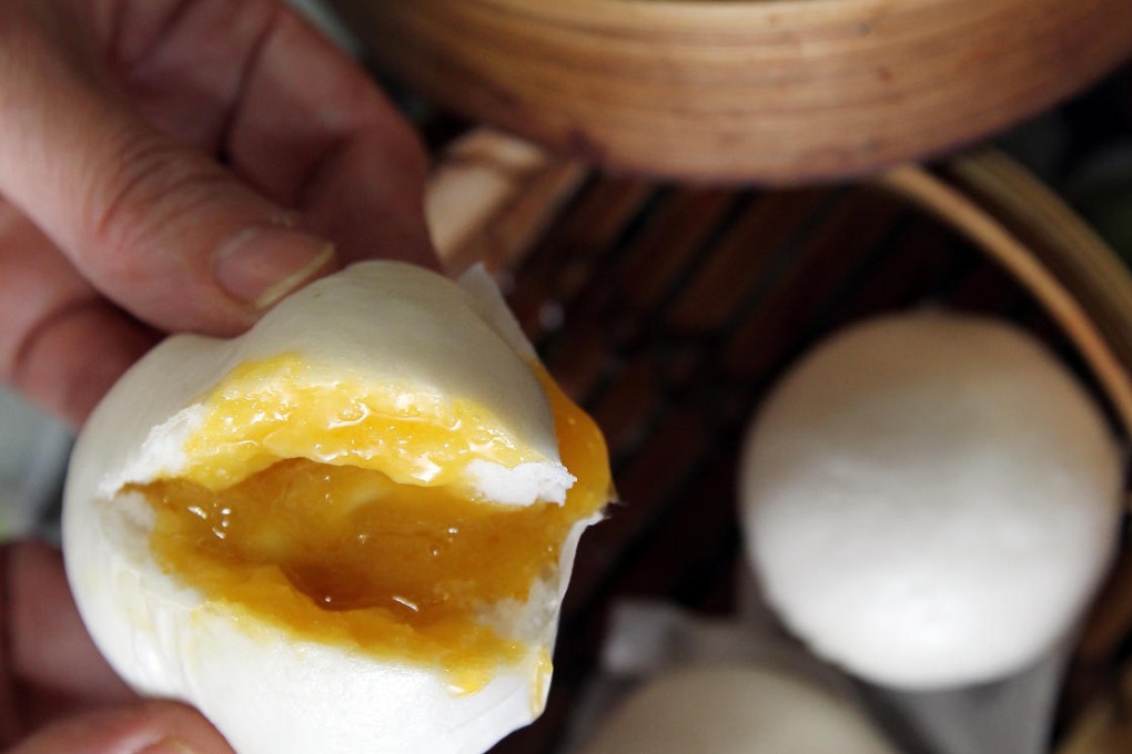Creamy custard buns at Dim Sum Square in Sheung Wan. Photo: May Tse