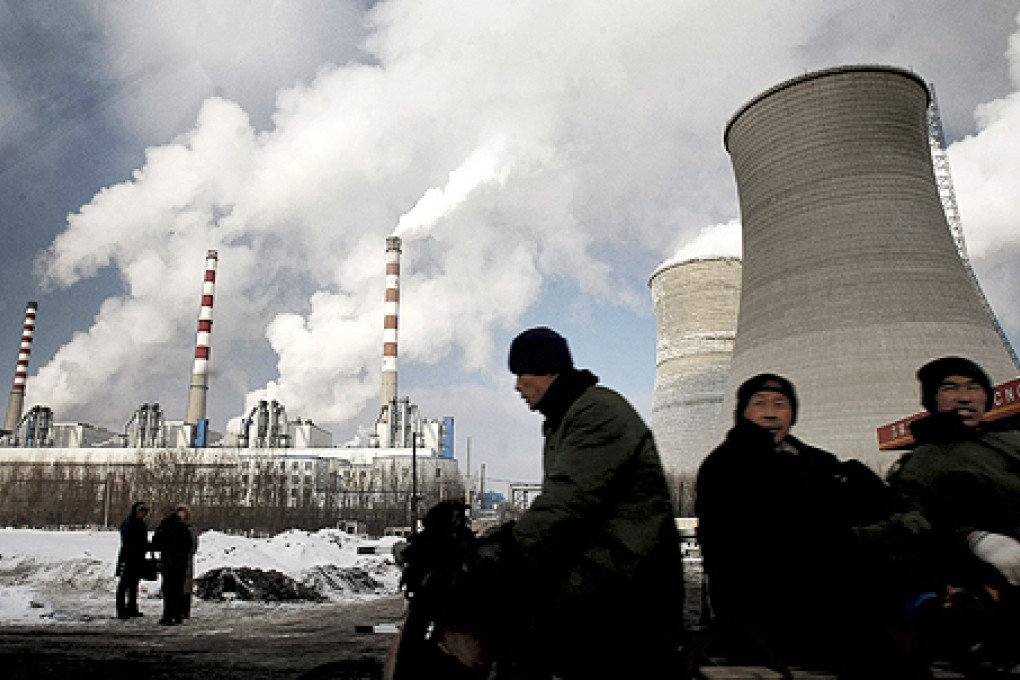 Workers at a nuclear power plant in Changchun, in northeast China's Jilin province. Photo: AP