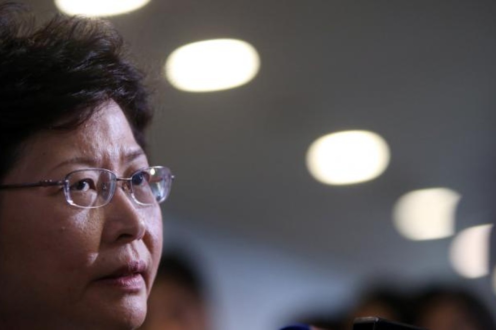 Chief Secretary Carrie Lam Cheng Yuet-ngor. Photo: David Wong