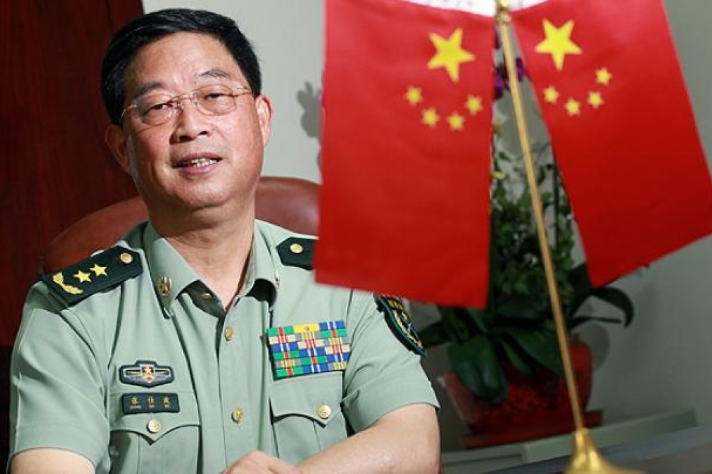 Outgoing commander of the PLA's Hong Kong garrison, Lieutenant General Zhang Shibo. Photo: May Tse