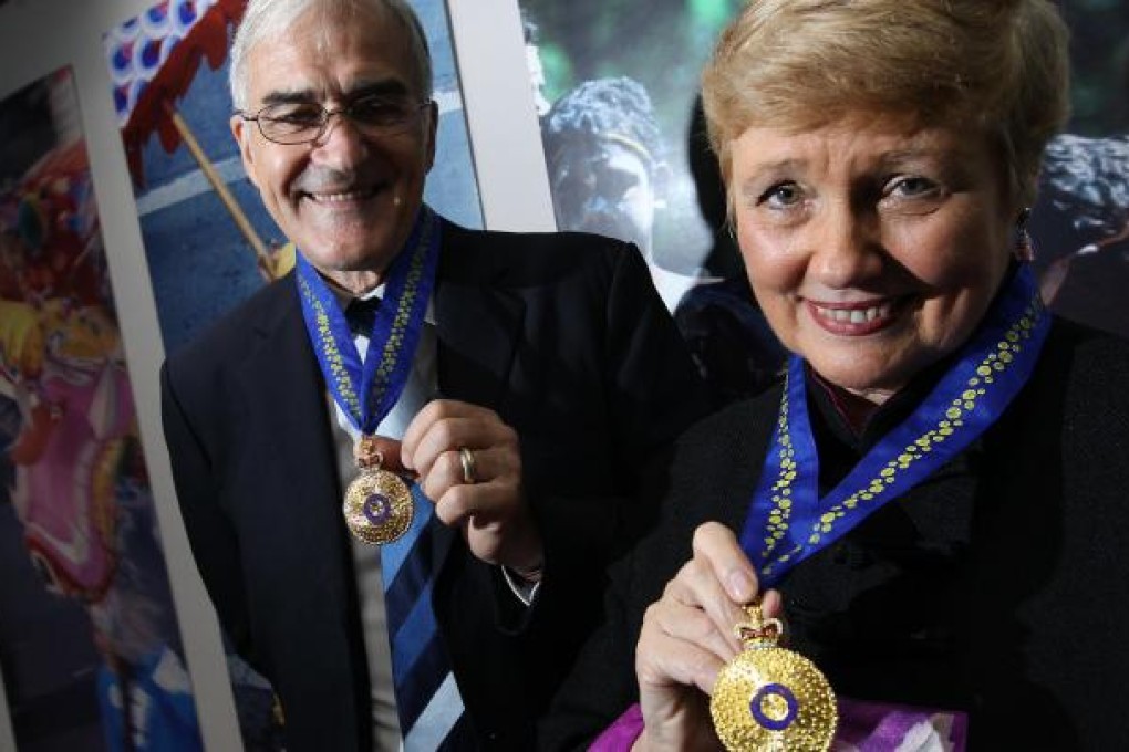 Malcolm and Sally Begbie, founders of Hong Kong charity Crossroads Foundation, are now Officers of the Order of Australia. Photo: SCMP