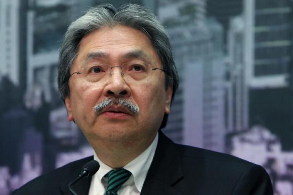 Financial Secretary John Tsang Chun-wah