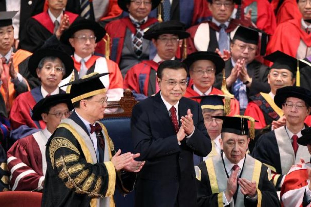 Li Keqiang during his visit to Hong Kong last year. Photo: Sam Tsang